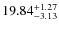 $\rm 19.84_{-3.13}^{+1.27}$