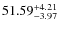 $\rm 51.59_{-3.97}^{+4.21}$