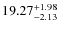 $\rm 19.27_{-2.13}^{+1.98}$