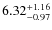 $\rm 6.32_{-0.97}^{+1.16}$
