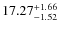 $\rm 17.27_{-1.52}^{+1.66}$