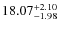 $\rm 18.07_{-1.98}^{+2.10}$
