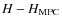$H-H_{\rm MPC}$