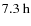 $7.3~{\rm h}$