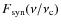$F_{\rm syn}(\nu/\nu_{\rm c})$