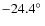 $-24.4\hbox {$^\circ $ }$