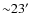${\sim}23\hbox{$^\prime$ }$