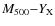 $M_{500}{-}Y_{{\rm X}}$