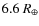 $6.6~R_\oplus$