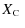 $\displaystyle X\mbox{$_{\mbox{\tiny C}}$ }$