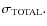 $\sigma_{\rm TOTAL} .$