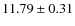 $11.79\pm0.31$
