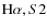 ${\rm H}\alpha, S2$