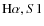 ${\rm H}\alpha, S1$