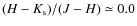 $(H-K_{\rm s})/(J-H) \simeq 0.0$