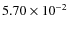 $5.70\times10^{-2}$