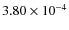 $3.80\times10^{-4}$