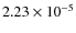 $2.23\times10^{-5}$