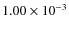 $1.00\times10^{-3}$