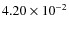 $4.20\times10^{-2}$