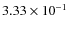 $3.33\times10^{-1}$