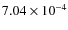 $7.04\times10^{-4}$