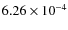 $6.26\times10^{-4}$