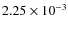 $2.25\times10^{-3}$