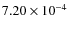 $7.20\times10^{-4}$