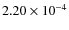 $2.20\times10^{-4}$