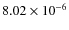 $8.02\times10^{-6}$