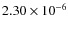 $2.30\times10^{-6}$