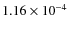 $1.16\times10^{-4}$