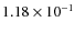 $1.18\times10^{-1}$
