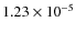 $1.23\times10^{-5}$