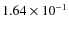 $1.64\times10^{-1}$