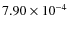 $7.90\times10^{-4}$