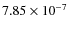 $7.85\times10^{-7}$