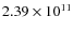 $2.39\times10^{11}$