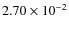 $2.70\times10^{-2}$