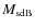 $M_{\rm sdB}$