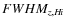 $FWHM_{z,H {\sc \!i}}$