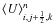 $\langle U \rangle _{i,j+\frac{1}{2},k} ^{n}$