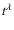 $t^\lambda$