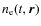 $n_{\rm e}(t,\vec{r})$