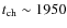 $t_{\rm ch} \sim 1950$