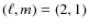 $(\ell,m) = (2,1)$