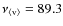 $\nu_{\langle {\rm v} \rangle}=89.3$