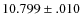 $10.799 \pm .010$