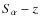 $S_{\alpha}-z$